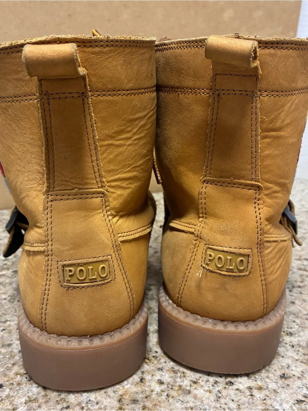 Polo Ralph Lauren kids ranger Hi ll boots sz. 5 boys